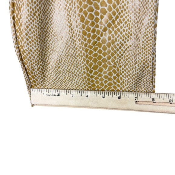 Vtg Savvy By DT Studio Pants Womens Size 12 Gold Snake Skin Design Polyester - Picture 9 of 10
